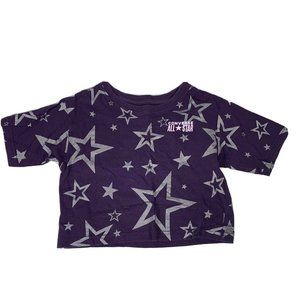 Converse Girl’s Cropped Boxy Tee Purple Size 6